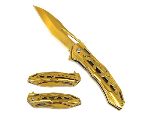 Falcon 7.75" Spring Assisted Pocket Knife KS3626GD